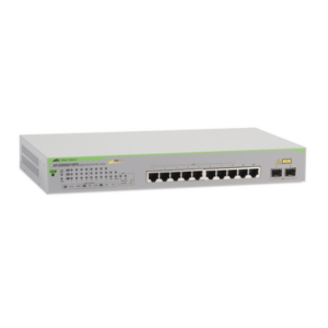 Switch PoE+ Gigabit WebSmart de 10 puertos 10/100/1000 Mbps (2 x Combo) + 2 puertos gigabit SFP (Combo), 75 W