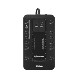 UPS de 750 VA/450 W, Topología Standby con Modo Ahorrador ECO, Entrada 120 Vca NEMA 5-15P, Con 12 Tomas NEMA 5-15R