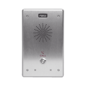 Intercomunicador IP, 2 líneas SIP, 2 relevadores con botón para llamada, anti-vandálico, IP65 e IK10, PoE