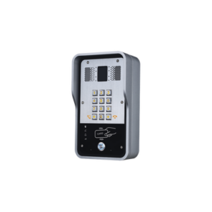 Audio Portero IP 2 líneas SIP con relevador integrado, Lector RFID para acceso por clave numérica, tarjeta o llamada remota, PoE