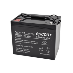 Batería 12 Vcc / 75 Ah / UL / Tecnología AGM-VRLA / Retardante a la flama/ Uso en: Aplicaciones fotovoltaicas / Terminales tipo M6 / Cargador recomendado CHR-250.