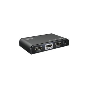 Divisor (Splitter) HDMI 4K de 1 entrada a 2 salidas / Soporta 4K×2K / HDMI 2.0 / HDCP 2.2 / HDMI 3D / Longitud del cable de Entrada ≤30m, Salida ≤25m / Divide 1 Entrada de video HDMI a 2 Salidas de Video HDMI (Simultaneas).