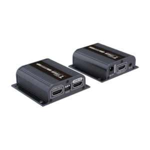 Kit Extensor HDMI para distancias de 50 metros / Soporta resoluciones 720 y 1080P @ 60 Hz / Cat 6, 6a y 7 / Salida Loop en el Tx para visualización local / Configuración EDID / Soporta control remoto del equipo fuente / Alimente solo el Tx