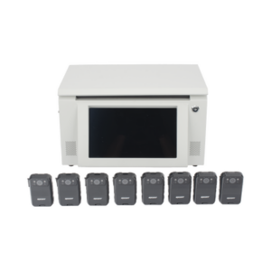 Kit de descarga simultanea para Bodycam | Estación de descarga XMRA8R3 | 8 X Bodycam XMRR3