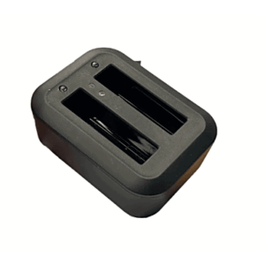 Base de Carga Dual para Baterías de Bodycam| Compatible con XMRX5V2| Diseño Compacto | Carga Rápida Dual | Indicadores de Estado| Material ABS | No incluye Bateria.