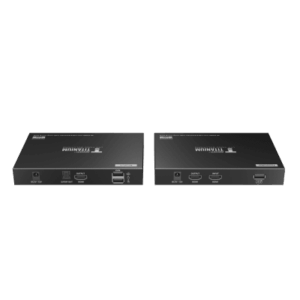 Kit extensor KVM (HDMI y USB) hasta 70 metros | Resolución 4K @ 60 Hz | Cat 6, 6a y 7 | IPCOLOR | CERO LATENCIA | HDR10 | Salida Loop | Puerto S/PDIF | Uso 24/7 | Transmite el Video y Controla tu DVR vía USB a distancia.