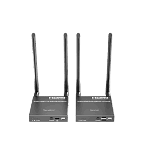 Extensor Inalámbrico HDMI| Con KVM | 4K@60Hz 4096x2160 | Tecnología ipcolor | Banda 5G 5.18-5.24 GHz | Distancia 50 m | Conexión de Hasta 1 a 4
