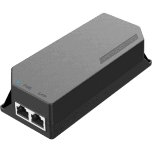 PoE Injector Grandstream 30W MultiGigabit / Compatible con IEEE 802.3af/at / 1x 2.5Gbps RJ45 LAN IN / 1x 2.5Gbps RJ45 LAN OUT con PoE 30W / 100~240VAC / 54VDC / Plug-and-Play / FCC, CE, RCM, IC