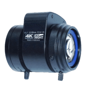 Lente Varifocal 12MP de 12 a 50mm / CS-MOUNT 1/1.8" / Dia/Noche / DC-IRIS