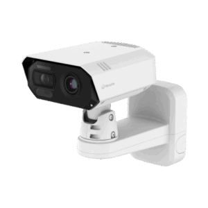 Cámara IP Bullet Termica Bi-Spectral / Lente Visible 8MP / Vision Térmica 640x480p Lente 9.1mm@8FPS / H.265 & WiseStream / IP67 / NEMA4X / Termografia para uso industrial -20°C a 130°C