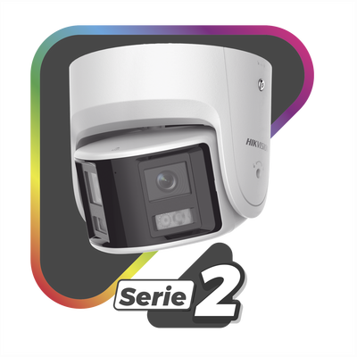 Cámara Turret IP / 4 Megapixel / Dual Lente 2.8 mm / Panorámica 180° / IR 30 m (98.4 ft) / IP67 / Audio Bidireccional / AcuSense / WDR 120 dB - Imagen 3