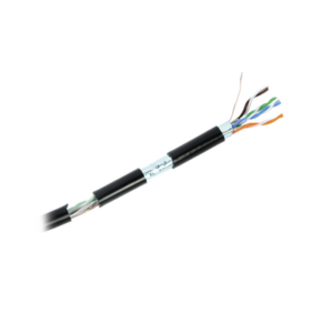 Bobina de Cable Cat6+ / 305 m (1000 pies) / Calibre 23 AWG / FTP Blindado / Exterior UV / CMX / UL