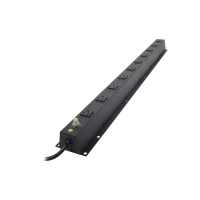 PDU Vertical / 10 Contactos NEMA 5-15R / 120Vca 15A / 2.5m Cable / 3.1 x 37.5 x 3.9 in - Imagen 4