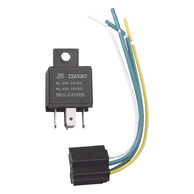 Relevador Automotriz / 5 Pines / 24 VDC / con Porta Relevador - Imagen 2