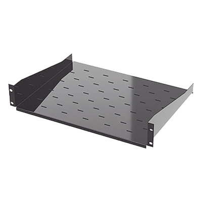 Charola para Rack / 19" / 2UR / Profundidad 34.2 cm (13.5 in) / Carga 20 kg / Lámina Calibre 16