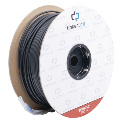 Carrete de Fibra Óptica Monomodo / Conectores SC-SC Duplex / Refuerzo Kevlar / 200 m (656.17 pies) / Subterráneo por Tubería - Imagen 2