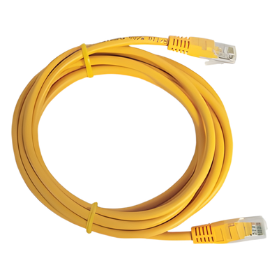 Cable de Parcheo UTP Cat6 / 0.5m (1.64 ft) / 10 Gbps / Amarillo - Imagen 2