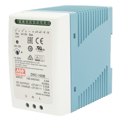 Fuente de poder con cargador de batería / Riel DIN / 24V / 100W / 2.25A / UL 508 / 2.16 x 3.54 x 3.94 pulgadas - Imagen 4