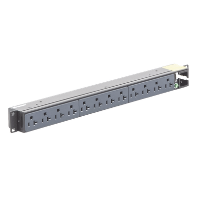 PDU Básico para Rack / 12 Contactos NEMA 5-20R / Entrada NEMA 5-15P / 15A / 120 Vca / Montaje Horizontal 1U / 19 in - Imagen 2