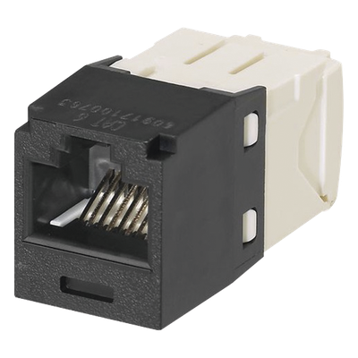 Jack RJ45 / Cat 6 / Mini-Com TG / Sin herramienta de impacto / 8P8C / Negro - Imagen 2