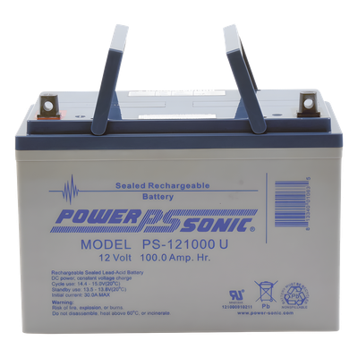 Batería de Respaldo AGM/VRLA / 12V 100Ah / Terminales U / Vida Útil 10-12 Años / Caja ABS Resistente - Imagen 2
