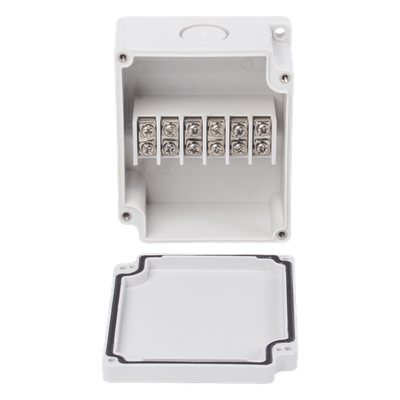 Caja de Interconexión / 6 Terminales / IP65 / 110 VCA / 12-24 VCC / 91 x 75 x 43 mm (3.58 x 2.95 x 1.69 in) - Imagen 2