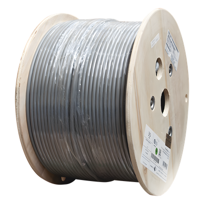 Bobina de Cable Blindado F/UTP / Cat6A / 4 Pares / 10GBase-T / CM / 305 m (1000 pies) / Gris - Imagen 2