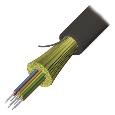 Cable de Fibra Óptica / 6 Hilos / Interior-Exterior / Tight Buffer / Dieléctrico / Plenum OFNP / Monomodo OS2 / 1 m (3.28 ft) - Imagen 2