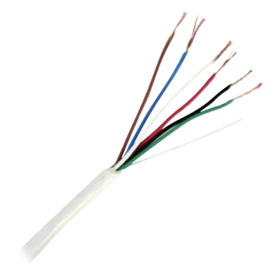 Cable para Control de Acceso / 6x20 AWG / 152 m (500 ft) / Blindado / Riser / Blanco - Imagen 2