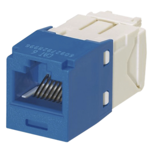 Jack RJ45 / Cat 6 / Clase E / 8P8C / Terminación sin Impacto / Azul