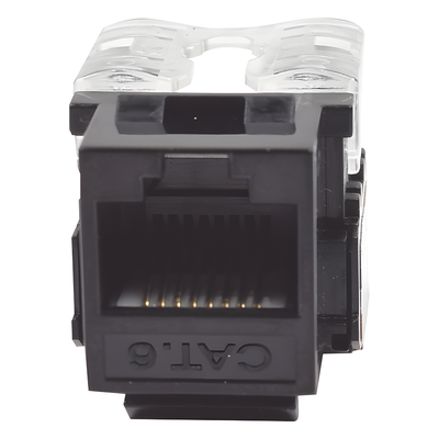 Módulo Jack Keystone / Cat6 / Terminación 110 Punchdown / RJ45 Sin Blindaje / T568A-B / Color Negro - Imagen 3