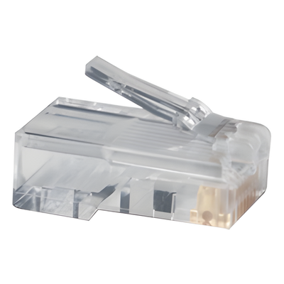 Plug RJ45 Cat5e / UTP 22-26 AWG / Chapado Oro 50μ / Diámetro Máx 5.08 mm (0.017 ft) - Imagen 2