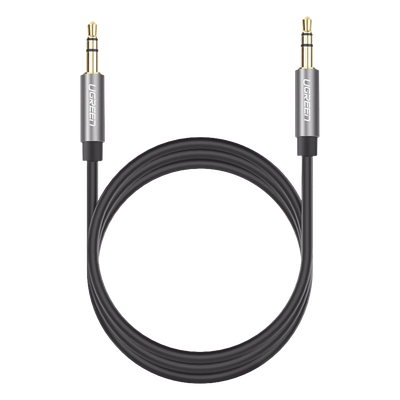 Cable Auxiliar / 2 m (6.6 ft) / Conector 3.5mm Macho a Macho / Chapado en Oro 24K / TPE / Aluminio / Negro - Imagen 3