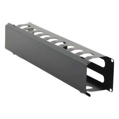 Organizador de Cables Horizontal / 2U para Rack 19" / Capacidad 125 Cables Cat5 / Cubierta Metálica / Acero con Pintura Electrostática - Imagen 2