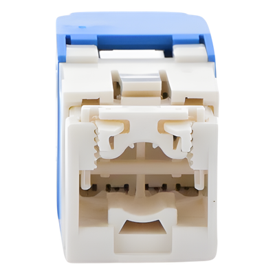 Jack RJ45 / Cat 6 / Clase E / 8P8C / Terminación sin Impacto / Azul - Imagen 2