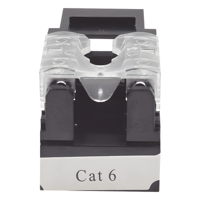 Módulo Jack Keystone / Cat6 / Terminación 110 Punchdown / RJ45 Sin Blindaje / T568A-B / Color Negro - Imagen 5