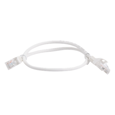 Cable de Parcheo UTP Cat5e / 0.5 Metros (1.64 Pies) / 100 Ohms / Blanco - Imagen 3