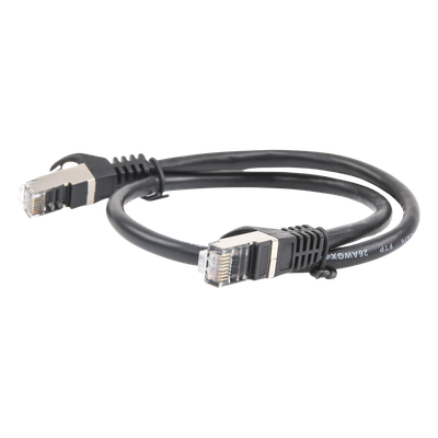 Cable de Parcheo / FTP Cat6 / 0.5 m (1.64 ft) / Blindaje Global / Cobre / Negro - Imagen 3