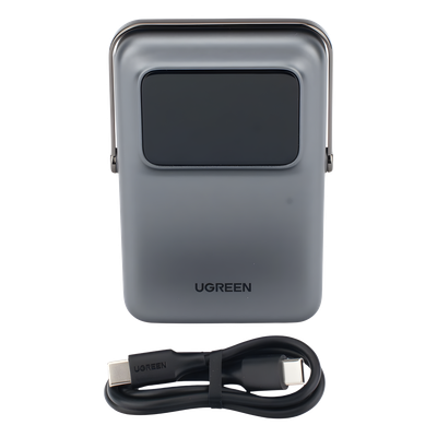 Power Bank Inalámbrico / 10000 mAh / Carga Inalámbrica 7.5W / USB-C 20W / Pantalla TFT con Emojis / Soporte Plegable / Succión Magnética 10N - Imagen 2