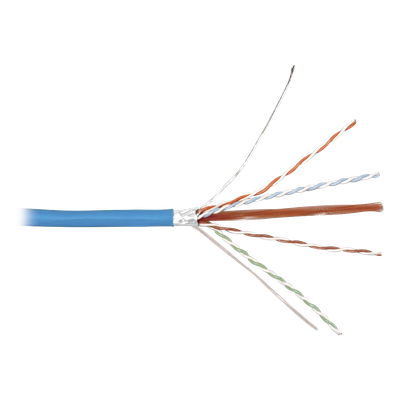 Bobina de Cable Blindado F/UTP / Cat6A / 4 Pares / 23 AWG / CMR Riser / 305 m (1000 pies) / 500 MHz / 10GBase-T - Imagen 3