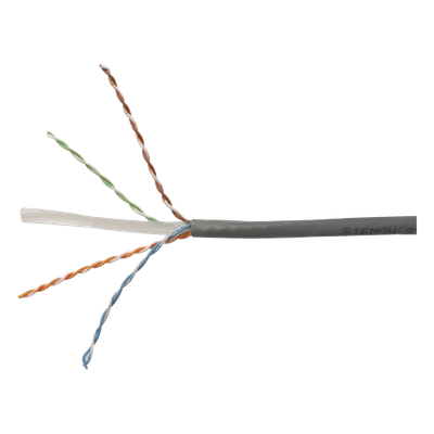 Bobina de Cable UTP / Cat6 / 4 Pares / 24 AWG / 305 m (1000 pies) / PVC CM / Gris - Imagen 4