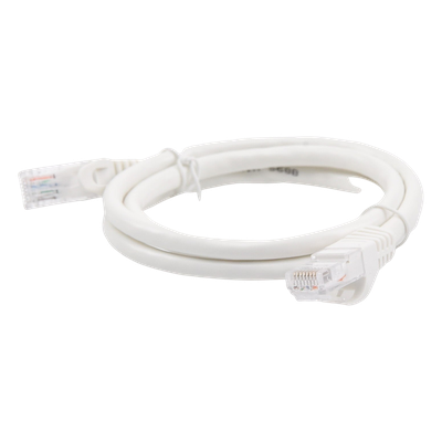 Cable de Parcheo UTP Cat6 / 1 Metro (3.28 Pies) / Blanco / 1 Gbps+ / RJ45 - Imagen 4