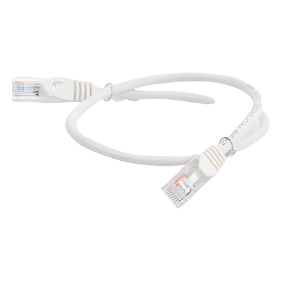 Cable de Parcheo UTP Cat5e / 0.5 Metros (1.64 Pies) / 100 Ohms / Blanco - Imagen 4