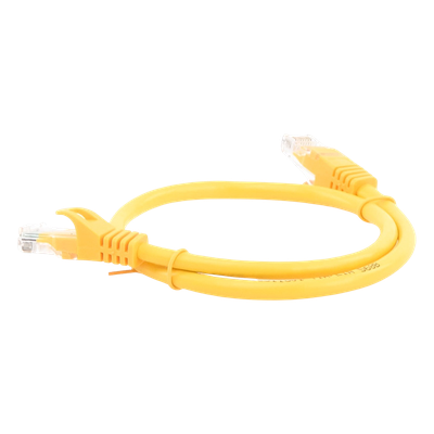 Cable de Parcheo UTP Cat6 / 0.5m (1.64 ft) / 10 Gbps / Amarillo - Imagen 4