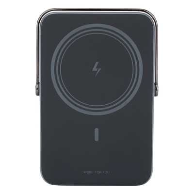 Power Bank Inalámbrico / 10000 mAh / Carga Inalámbrica 7.5W / USB-C 20W / Pantalla TFT con Emojis / Soporte Plegable / Succión Magnética 10N - Imagen 3