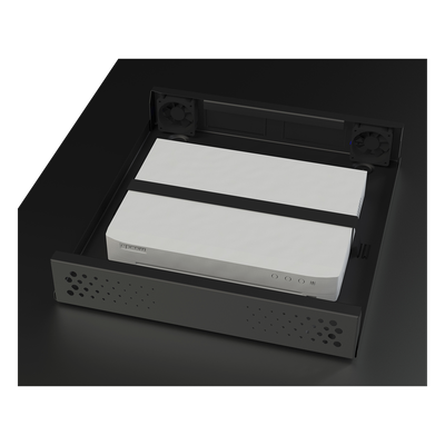 Gabinete de Seguridad para DVR/NVR / Acero Calibre 20 / Ancho 396 mm / Compatible con Rack 19' / Ventilación Lateral - Imagen 3