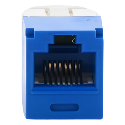 Jack RJ45 / Cat 6 / Clase E / 8P8C / Terminación sin Impacto / Azul - Imagen 4