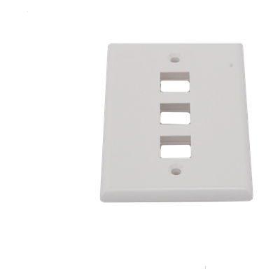Placa de Pared / 3 Puertos Keystone / Vertical / Termoplástico UL94V-0 / 2.75'x4.52' - Imagen 5
