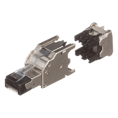 Plug RJ45 Blindado / Terminación en Campo / Cat5e/Cat6/Cat6A / 22-26 AWG / -40 a 85°C / Color Plata - Imagen 4