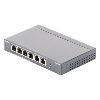 Switch PoE no administrable / 6 puertos 10/100 Mbps / 4 puertos PoE 802.3af/at / Presupuesto 67 W / Extensor hasta 250 m (820 ft) / Prioridad video - Imagen 6